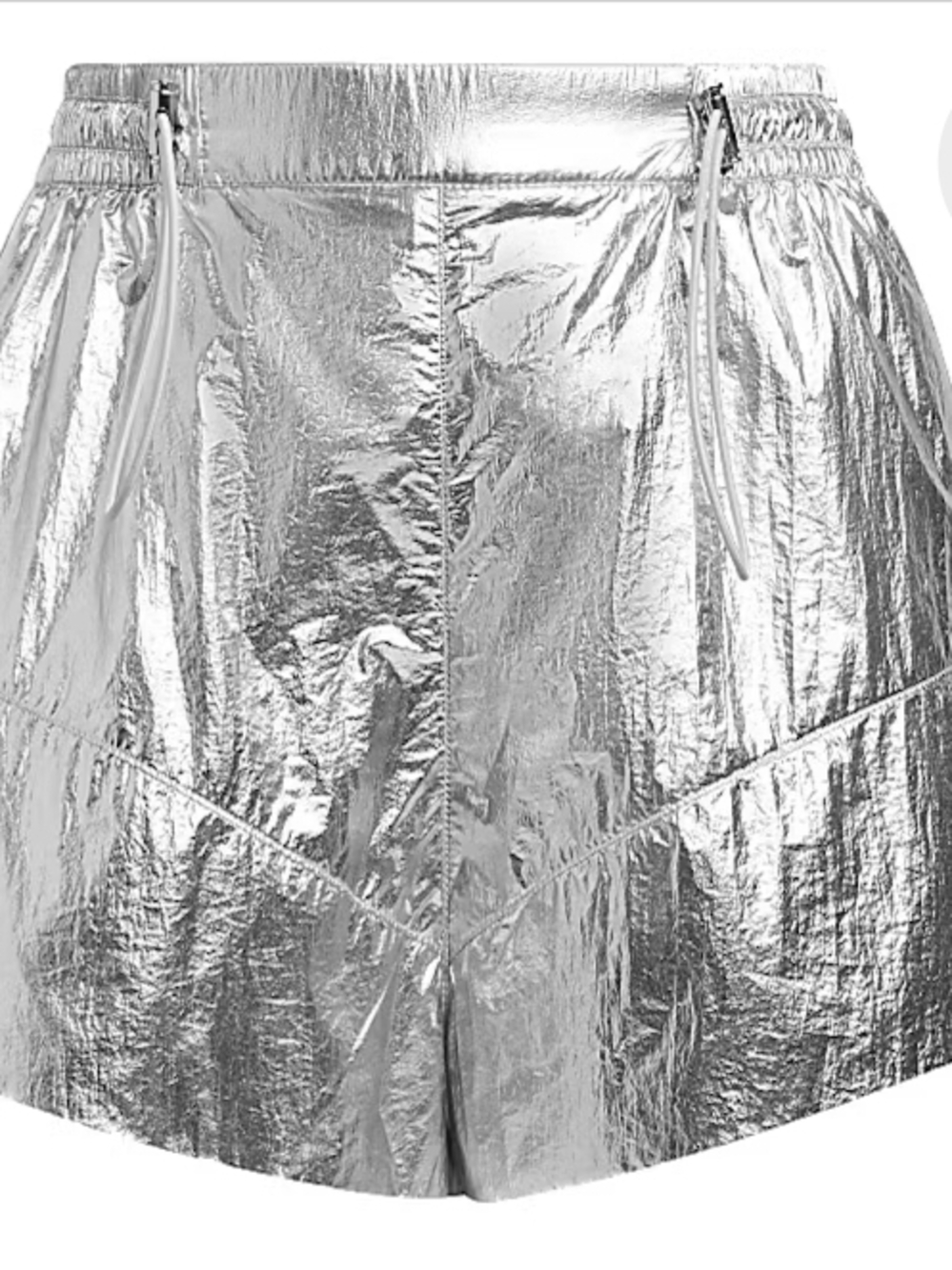 Metallic Silver Women's Athletic Shorts IVY PARK ADIDAS